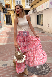 Falda Ibiza rosa